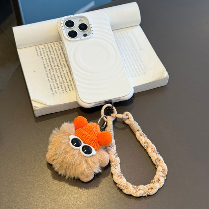 Cute Phone Charm Strap with Pom, Bag Charm & Keyring