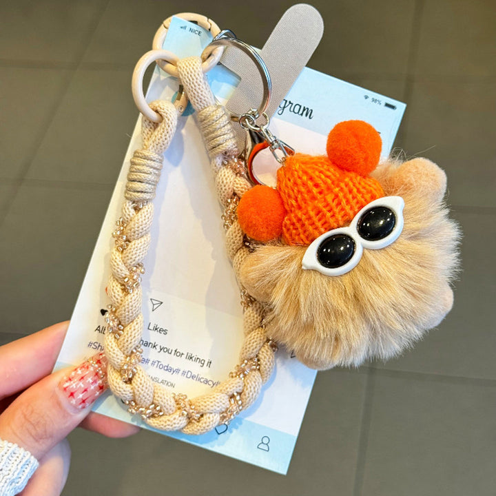 Cute Phone Charm Strap with Pom, Bag Charm & Keyring