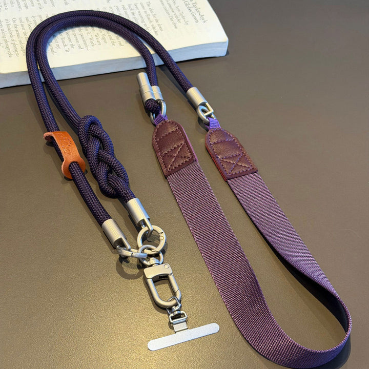 3-in-1 Minimalist Rope Crossbody Phone Lanyard