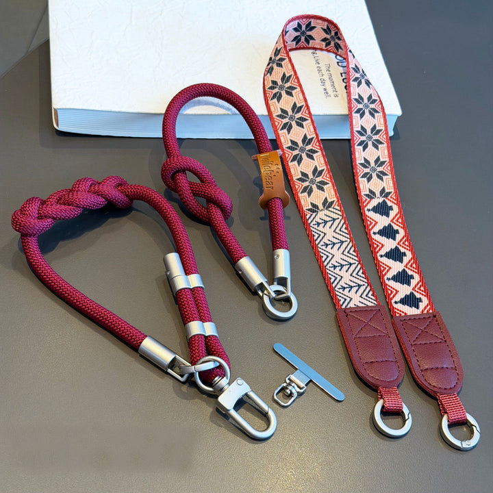 3-in-1 Boho Woven Crossbody Phone Lanyard