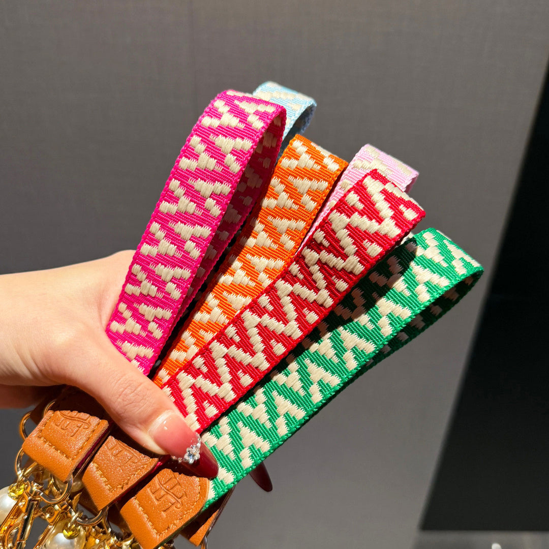 Fashion Woven Phone Strap for Daily Outfits
