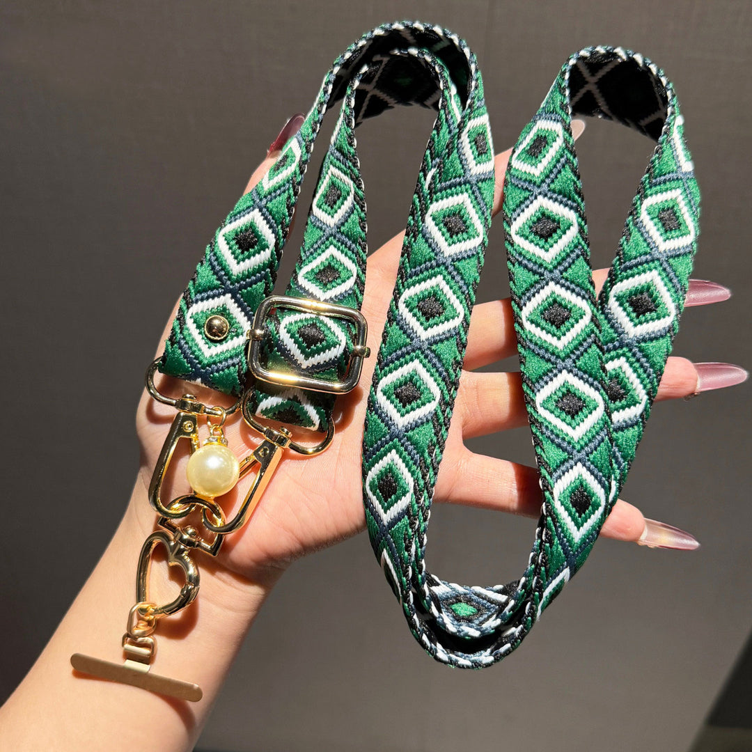 Artisan Patterned Crossbody Phone Lanyard