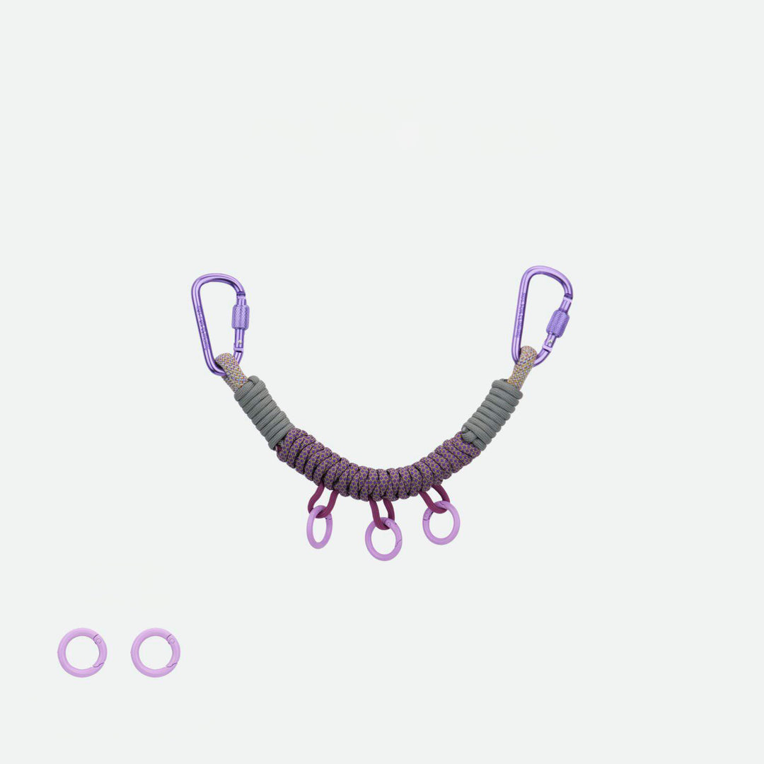 Handmade Multi-Clip Paracord Bag Charm