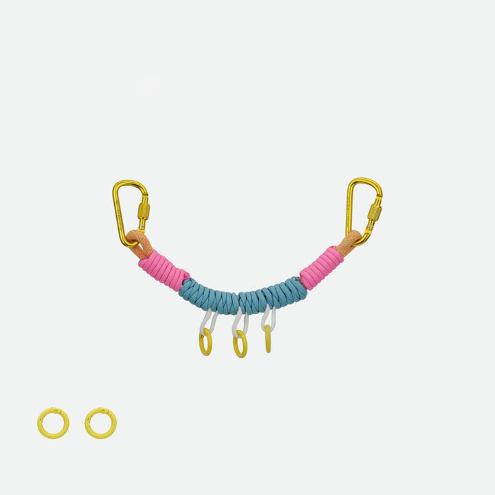 Handmade Multi-Clip Paracord Bag Charm