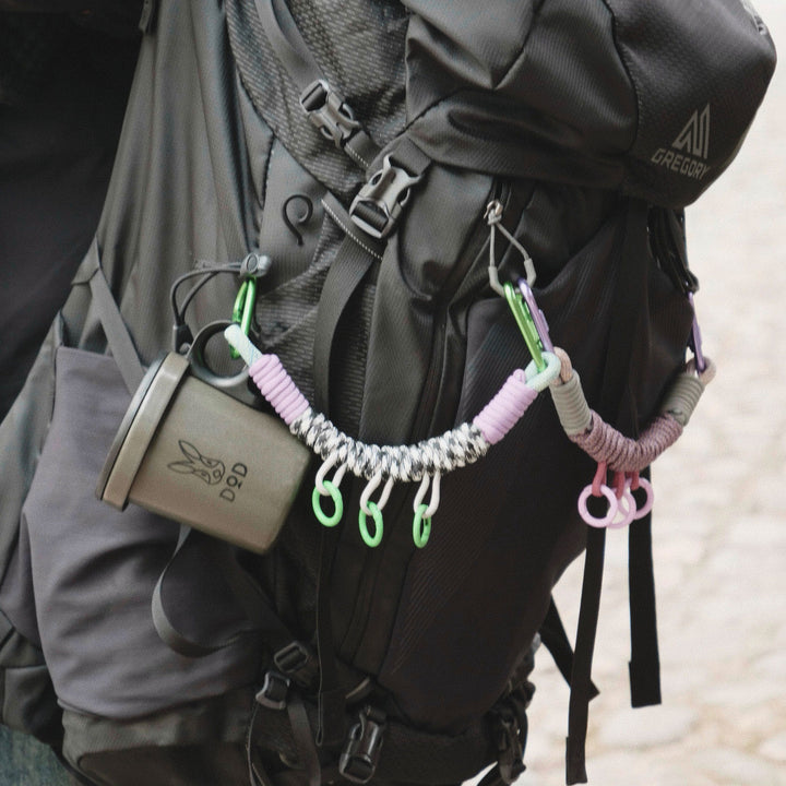 Handmade Multi-Clip Paracord Bag Charm