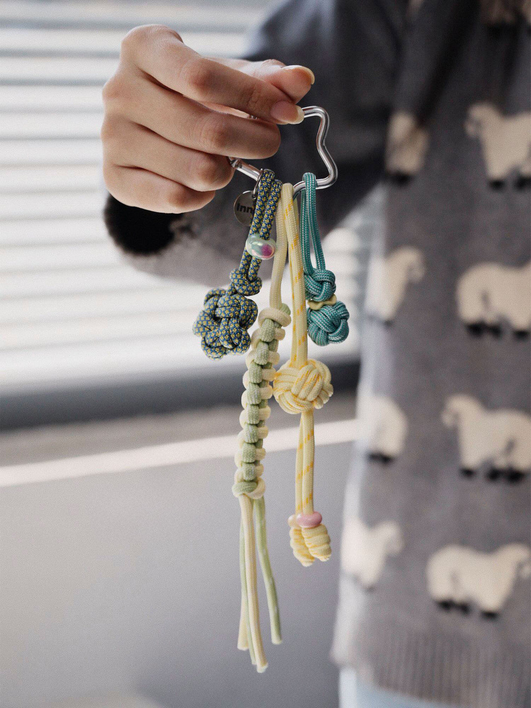Handmade Multi-Knot Braided Bag Charm