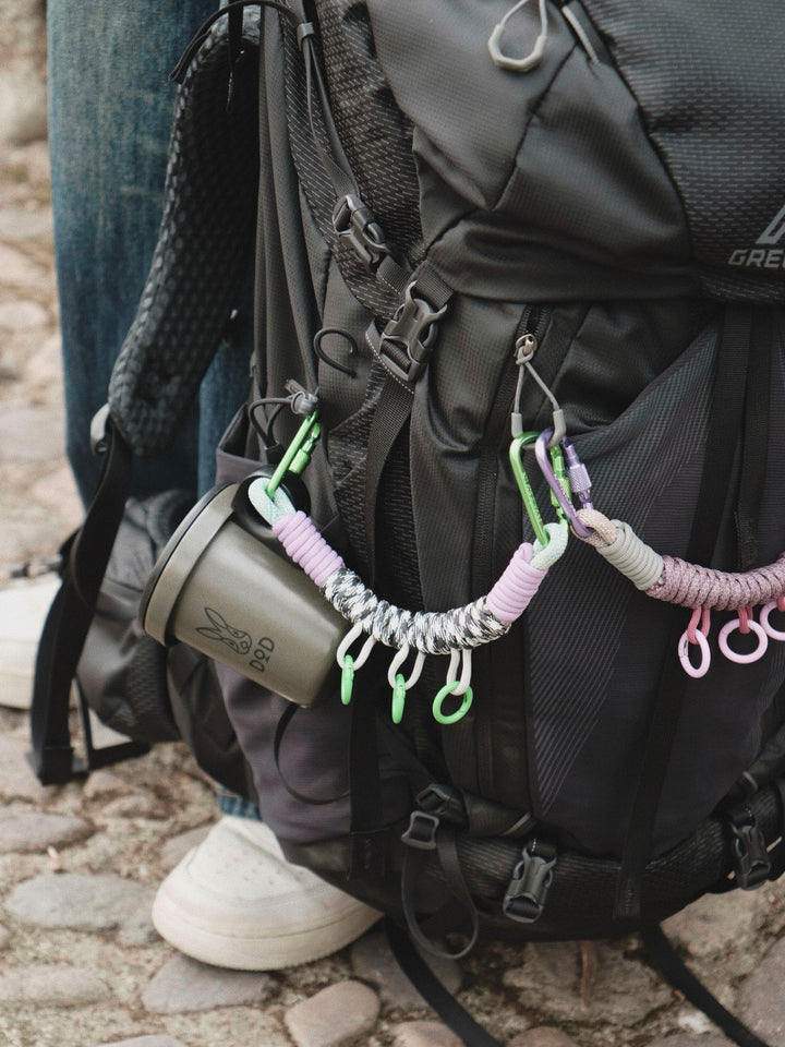Handmade Multi-Clip Paracord Bag Charm