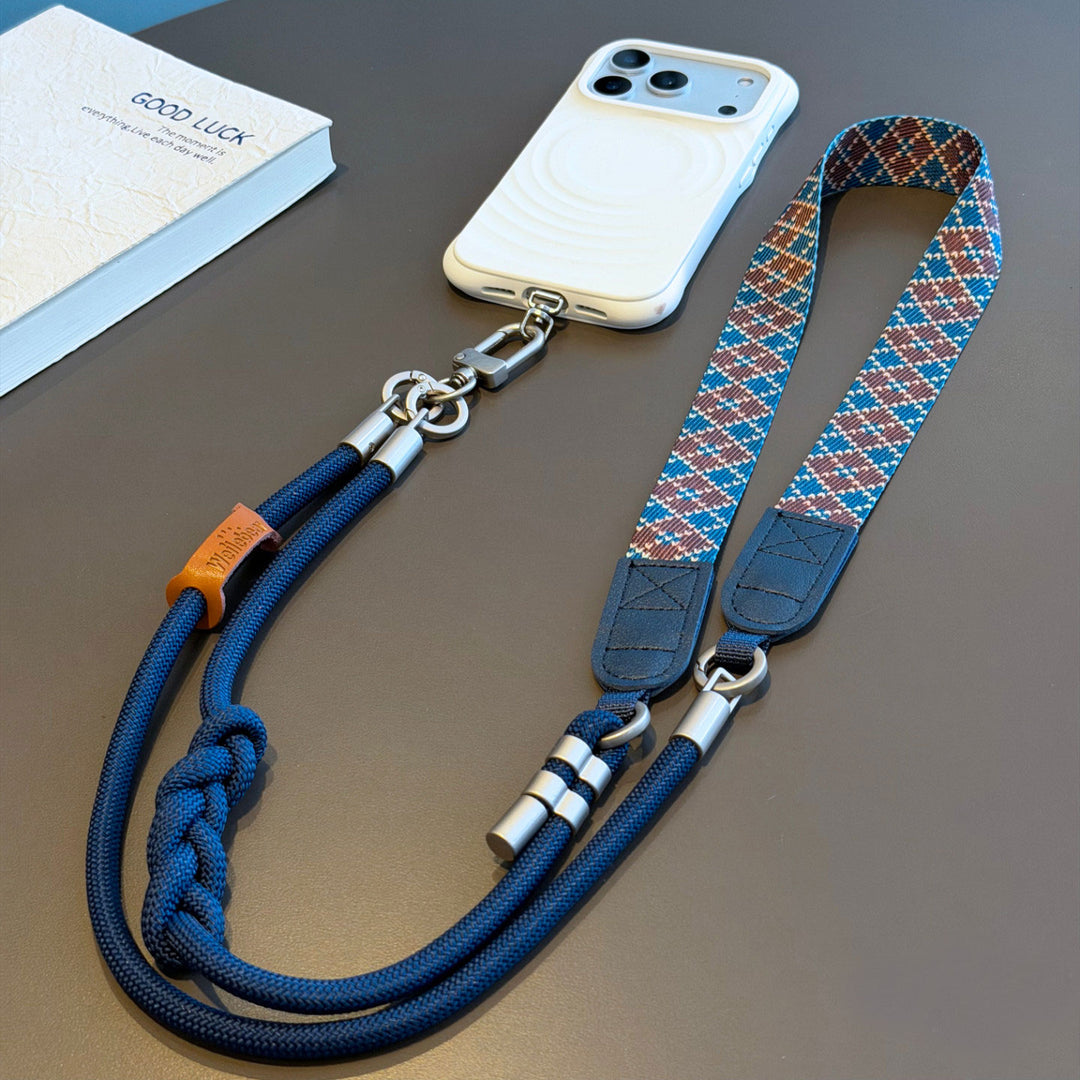 3-in-1 Boho Woven Crossbody Phone Lanyard
