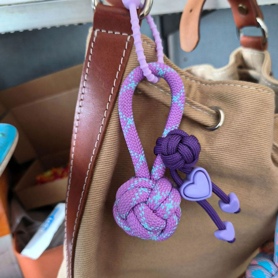 Handmade Braided Ball Bag Charm