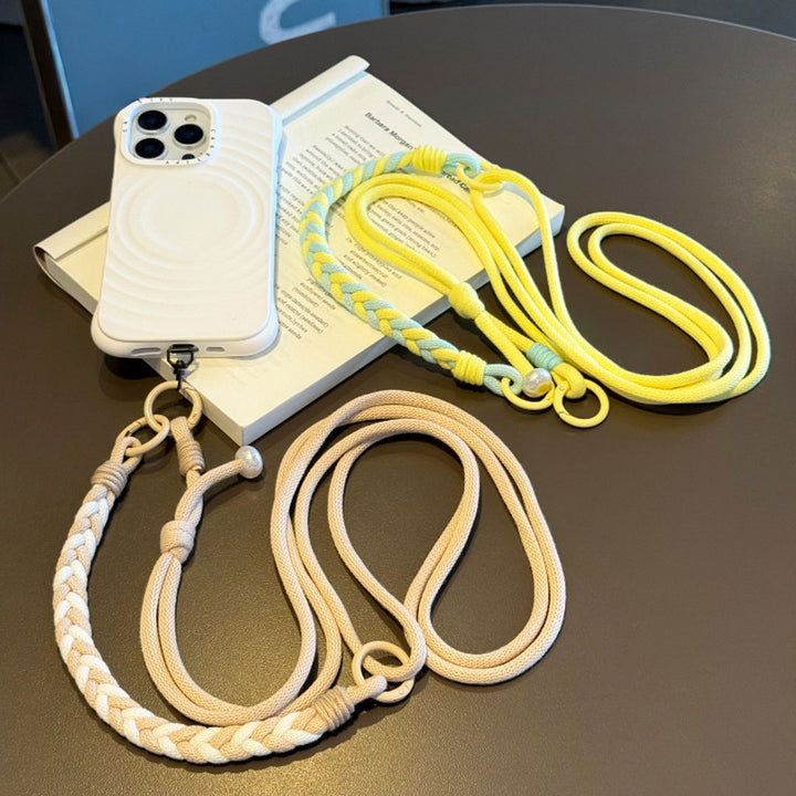3-in-1 Classic Soft Braided Crossbody Phone Lanyard
