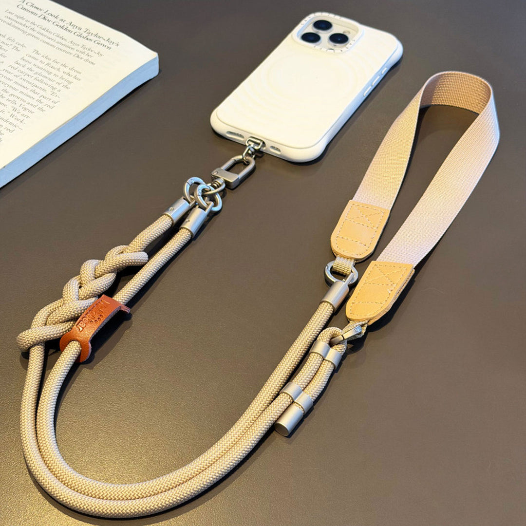 3-in-1 Minimalist Rope Crossbody Phone Lanyard