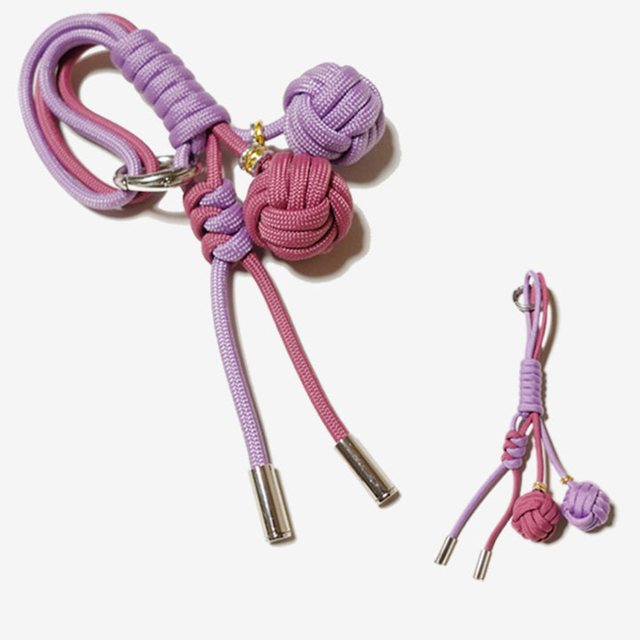 Handmade Adjustable Braided Ball Bag Charm