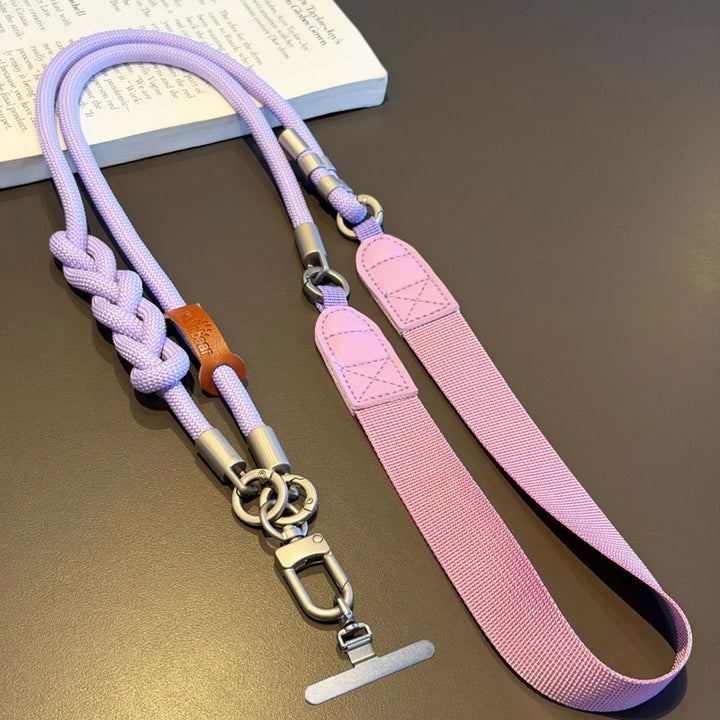 3-in-1 Minimalist Rope Crossbody Phone Lanyard