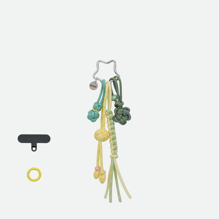 Handmade Multi-Knot Braided Bag Charm