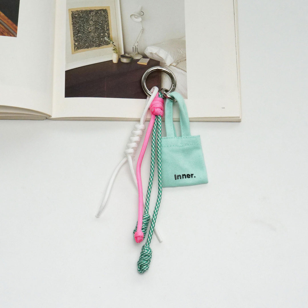Handmade Multi-Charm Bag Charm Keyring
