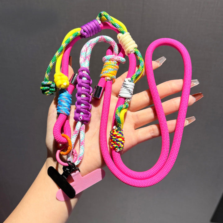 3-in-1 Y2K Braided Crossbody Phone Lanyard