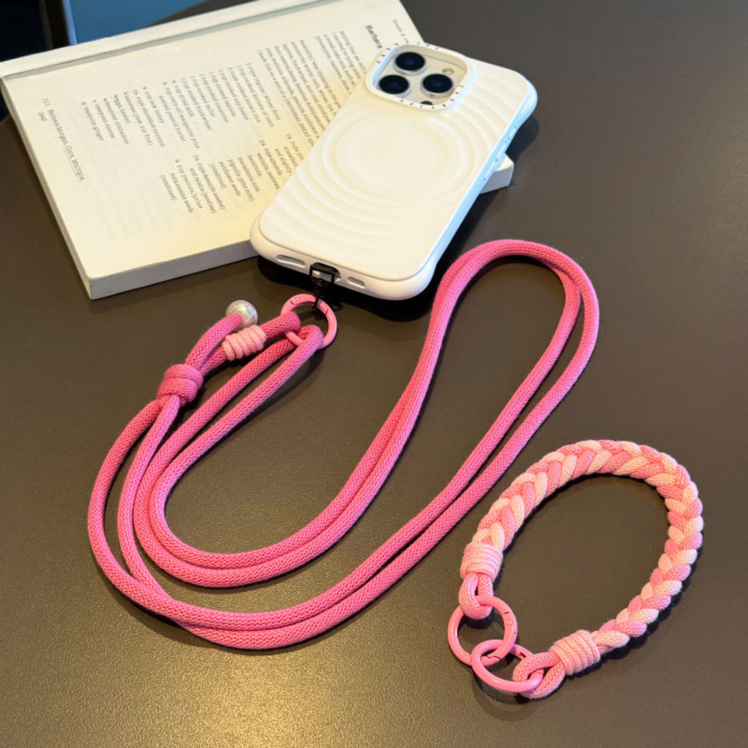 3-in-1 Classic Soft Braided Crossbody Phone Lanyard