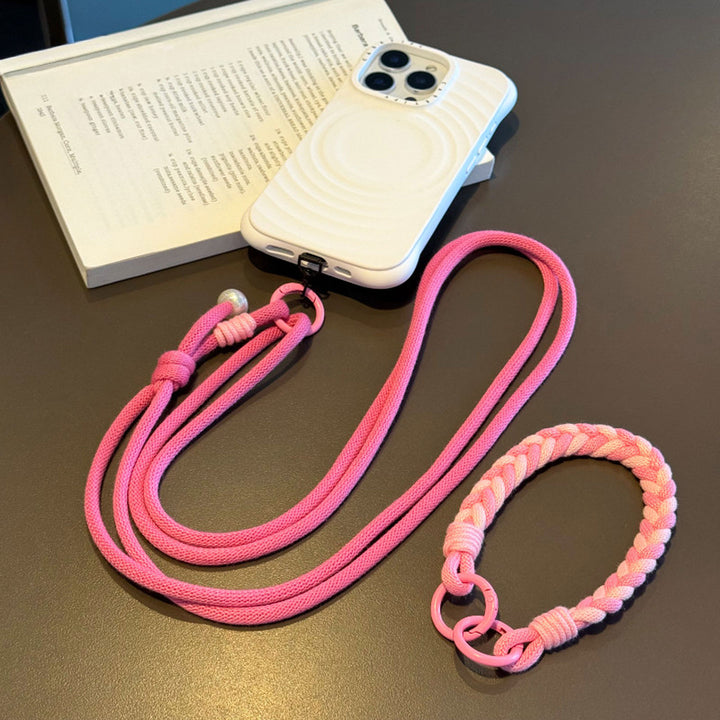 3-in-1 Classic Soft Braided Crossbody Phone Lanyard