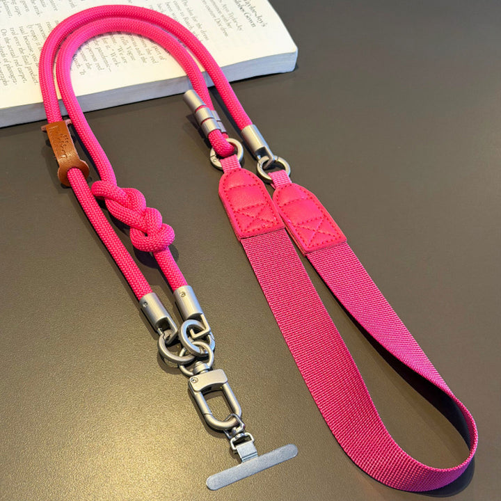 3-in-1 Minimalist Rope Crossbody Phone Lanyard