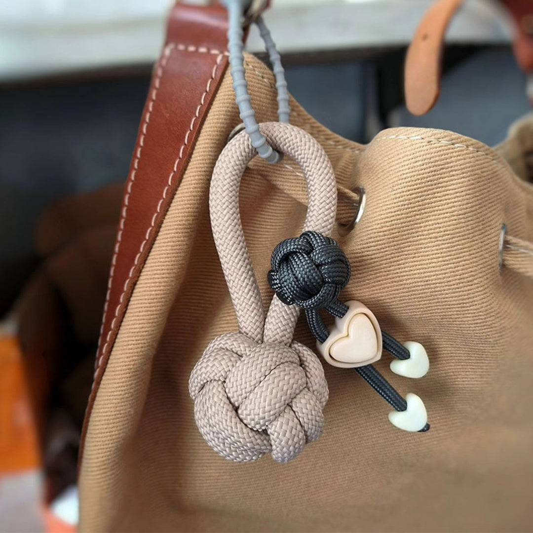 Handmade Braided Ball Bag Charm