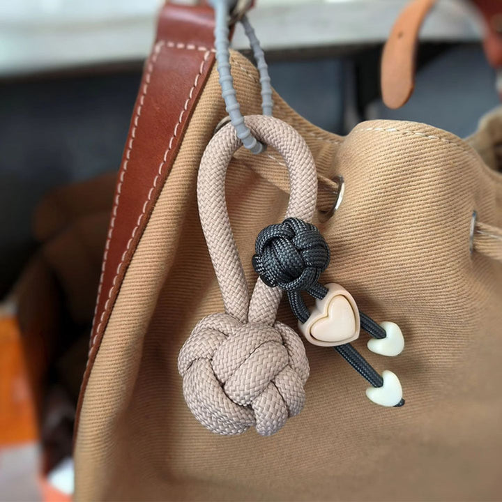 Handmade Braided Ball Bag Charm