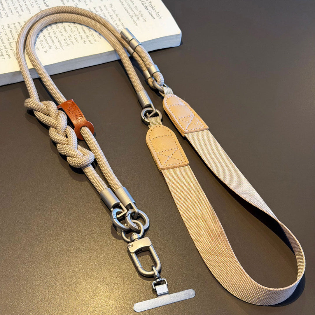 3-in-1 Minimalist Rope Crossbody Phone Lanyard