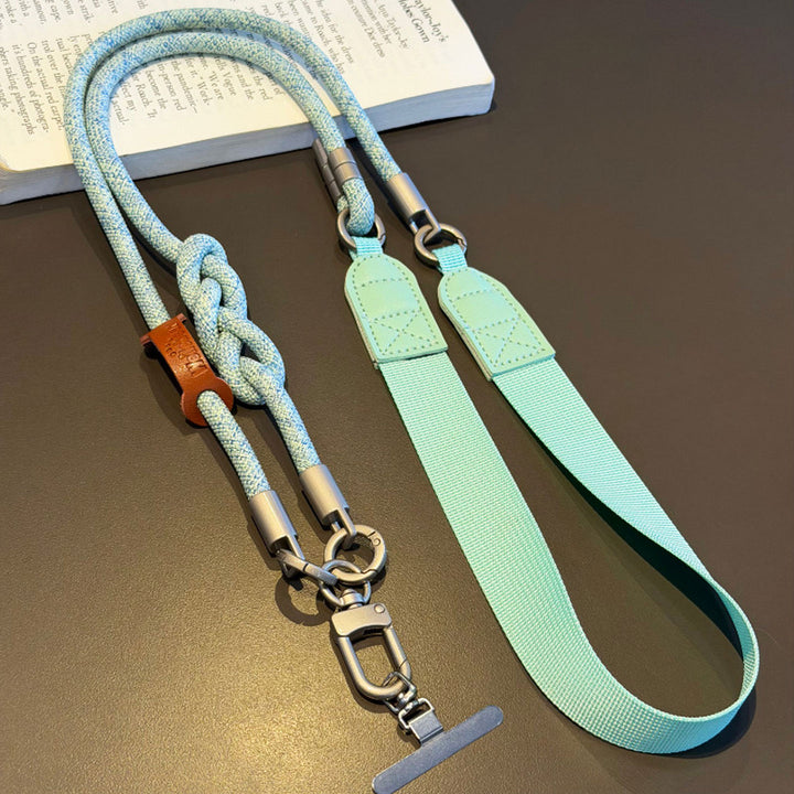 3-in-1 Minimalist Rope Crossbody Phone Lanyard