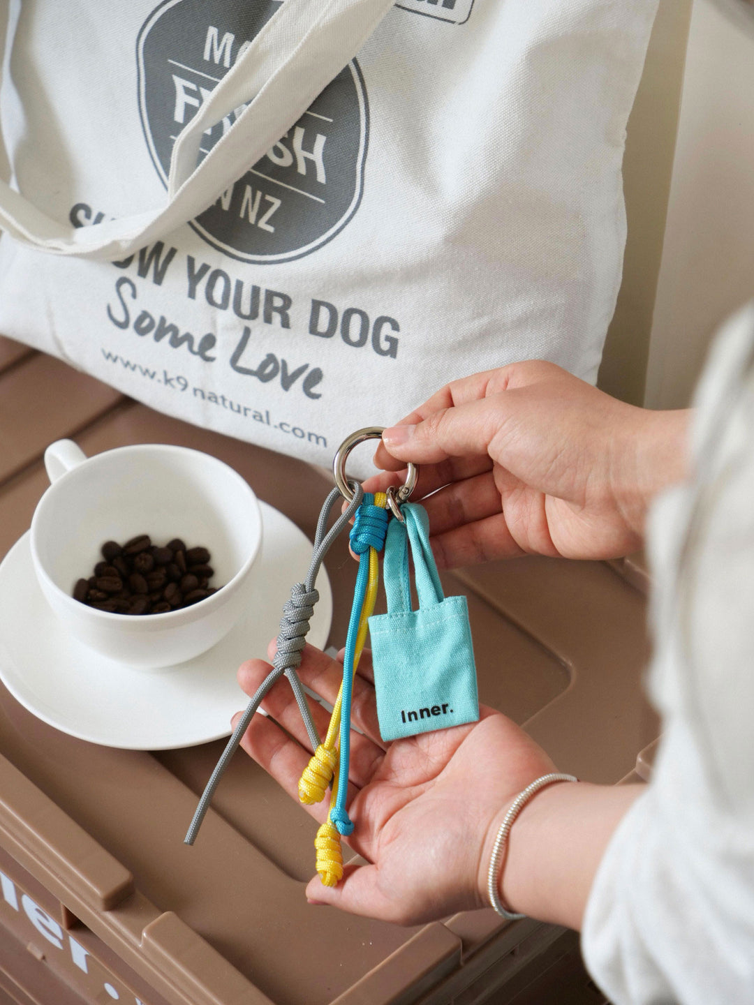 Handmade Multi-Charm Bag Charm Keyring