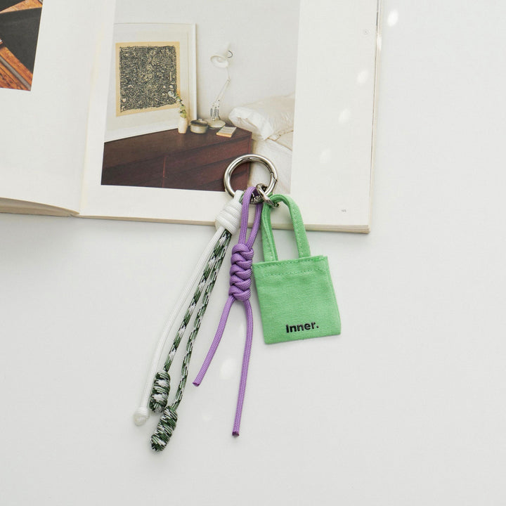 Handmade Multi-Charm Bag Charm Keyring