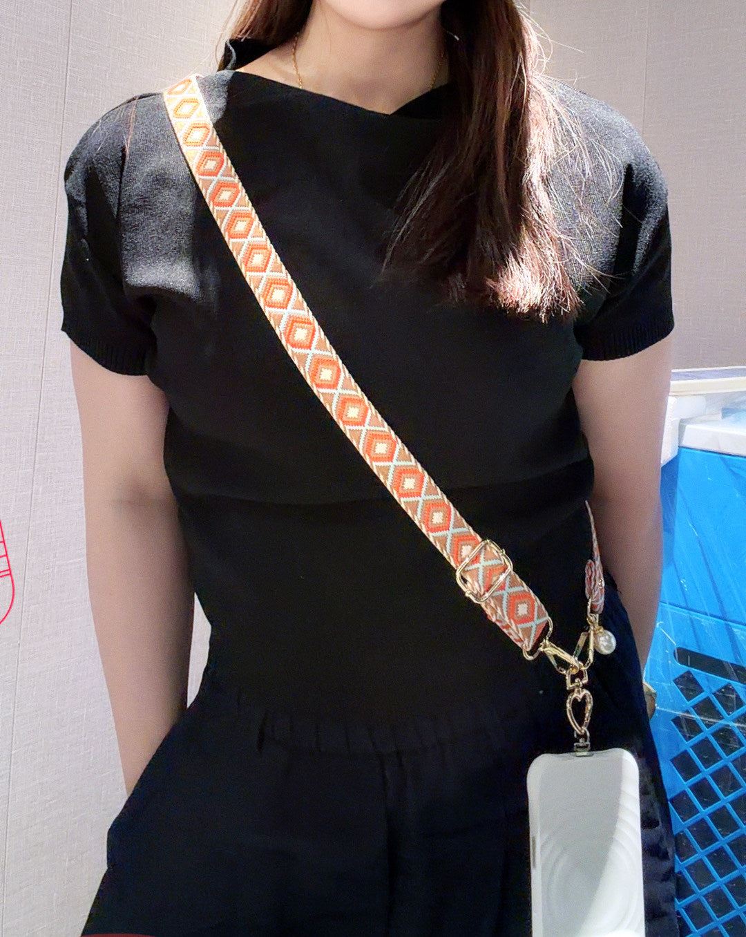 Artisan Patterned Crossbody Phone Lanyard