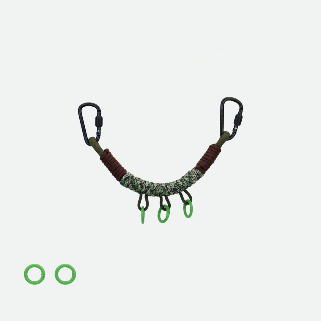 Handmade Multi-Clip Paracord Bag Charm