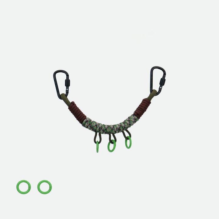 Handmade Multi-Clip Paracord Bag Charm