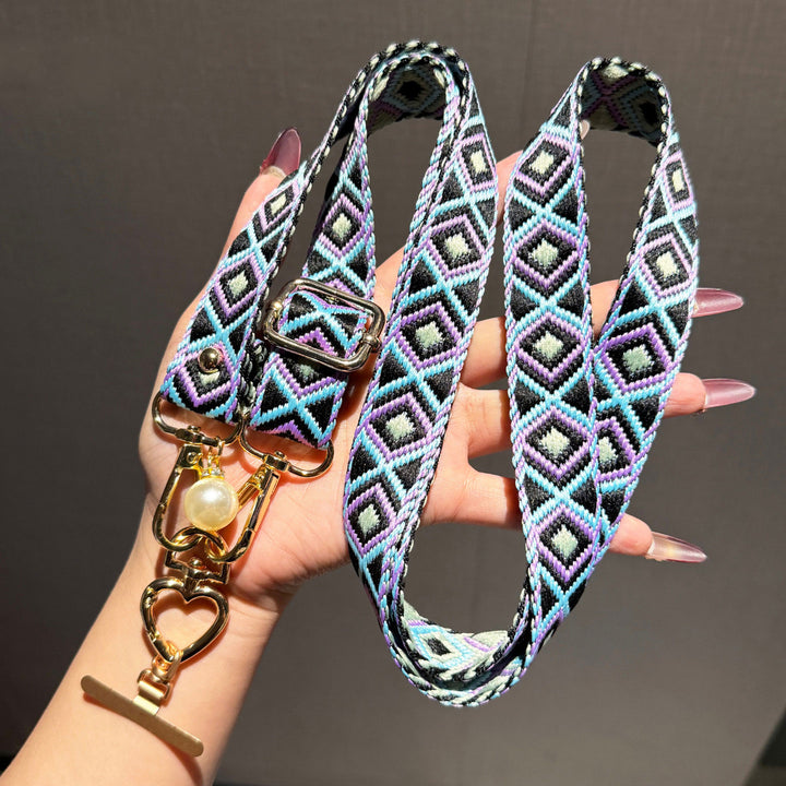 Artisan Patterned Crossbody Phone Lanyard