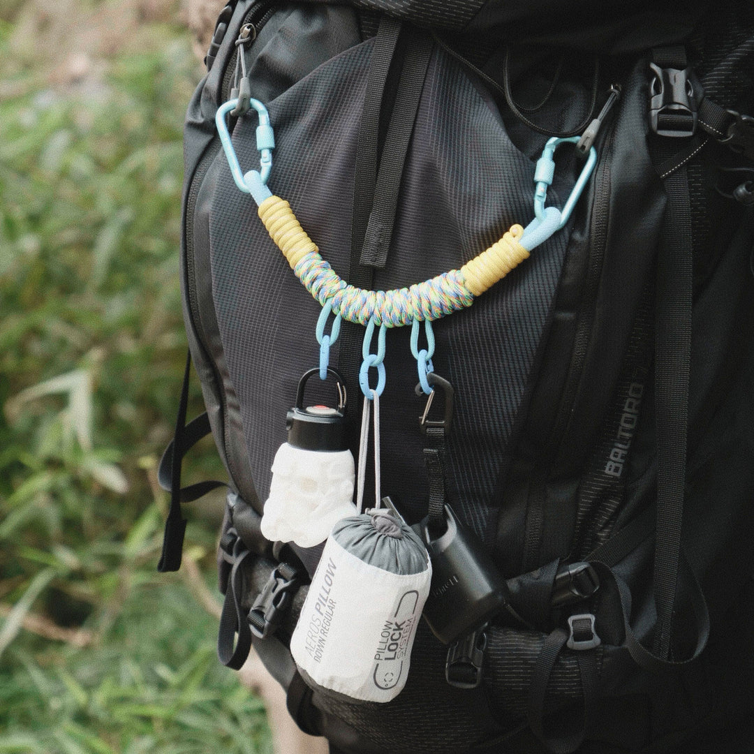 Handmade Multi-Clip Paracord Bag Charm