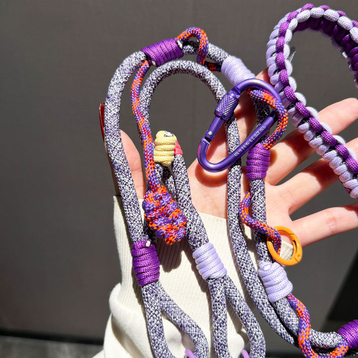 Y2K Paracord Phone Lanyard with Multi-Charm Hooks