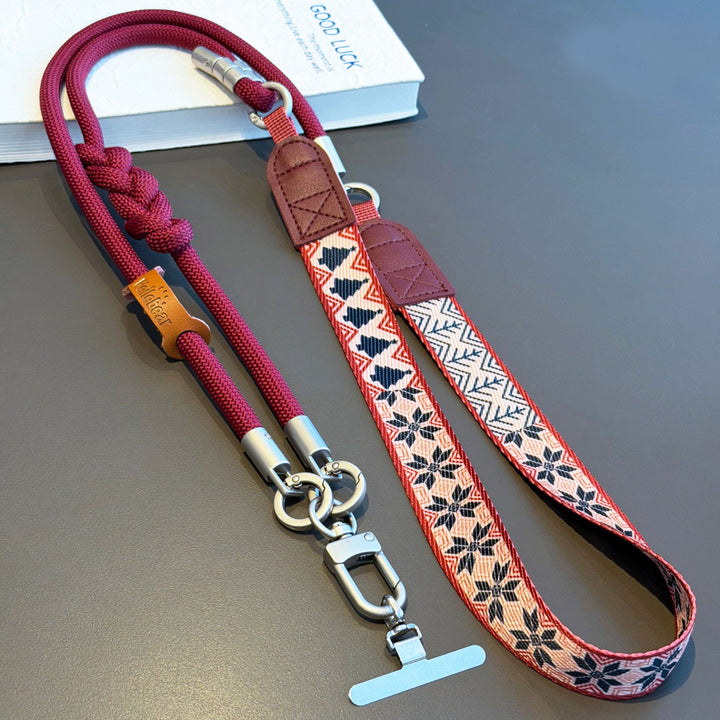3-in-1 Boho Woven Crossbody Phone Lanyard