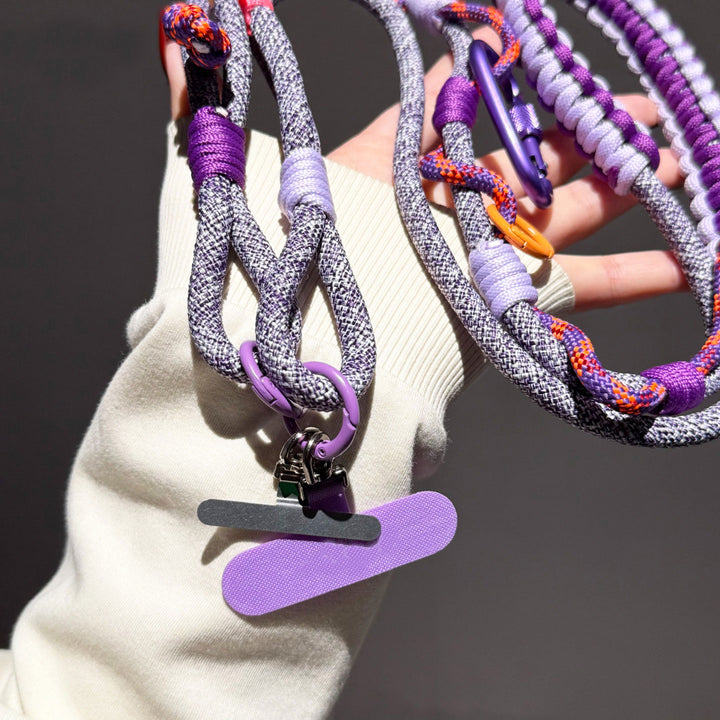 Y2K Paracord Phone Lanyard with Multi-Charm Hooks