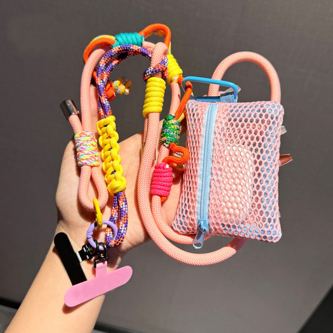3-in-1 Y2K Braided Crossbody Phone Lanyard