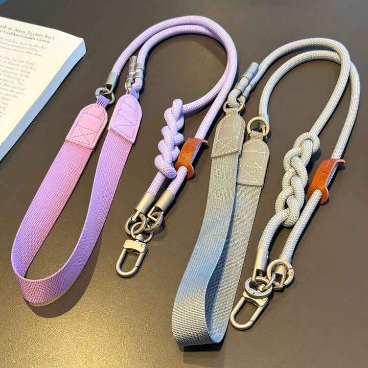 3-in-1 Minimalist Rope Crossbody Phone Lanyard