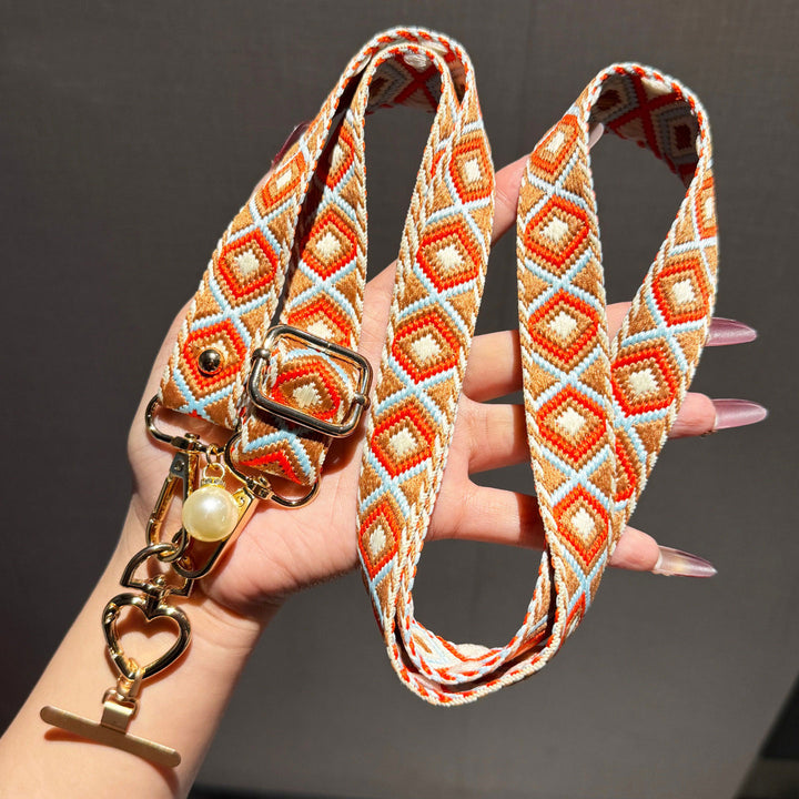 Artisan Patterned Crossbody Phone Lanyard
