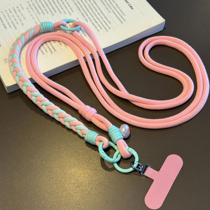3-in-1 Classic Soft Braided Crossbody Phone Lanyard