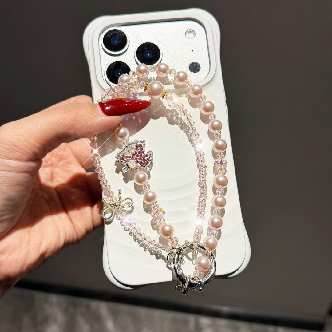 Pearl-Style Carousel Phone Charm, Bag Charm & Keyring