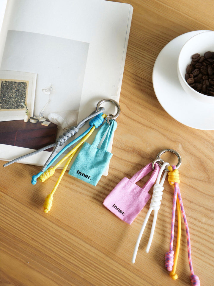 Handmade Multi-Charm Bag Charm Keyring