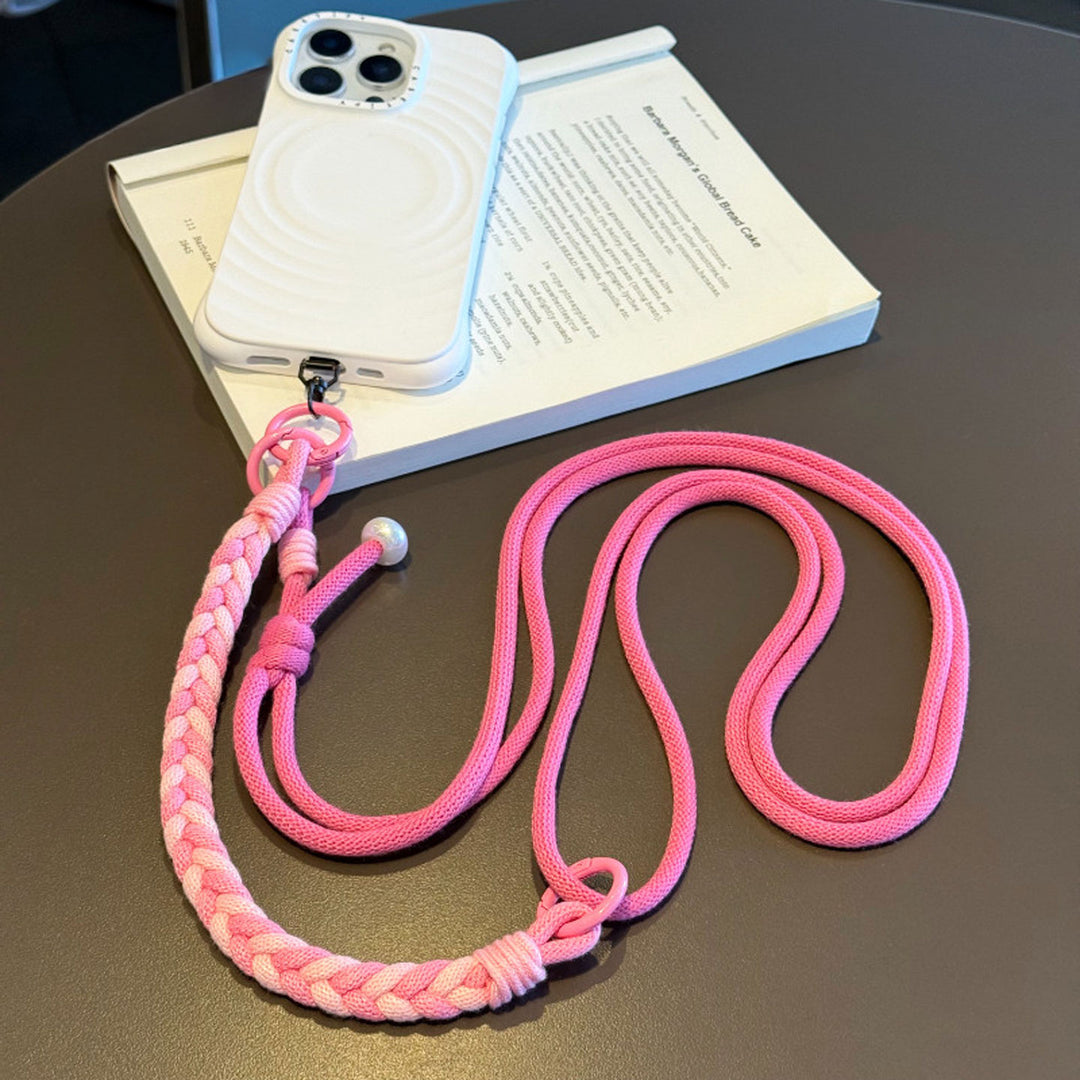 3-in-1 Classic Soft Braided Crossbody Phone Lanyard