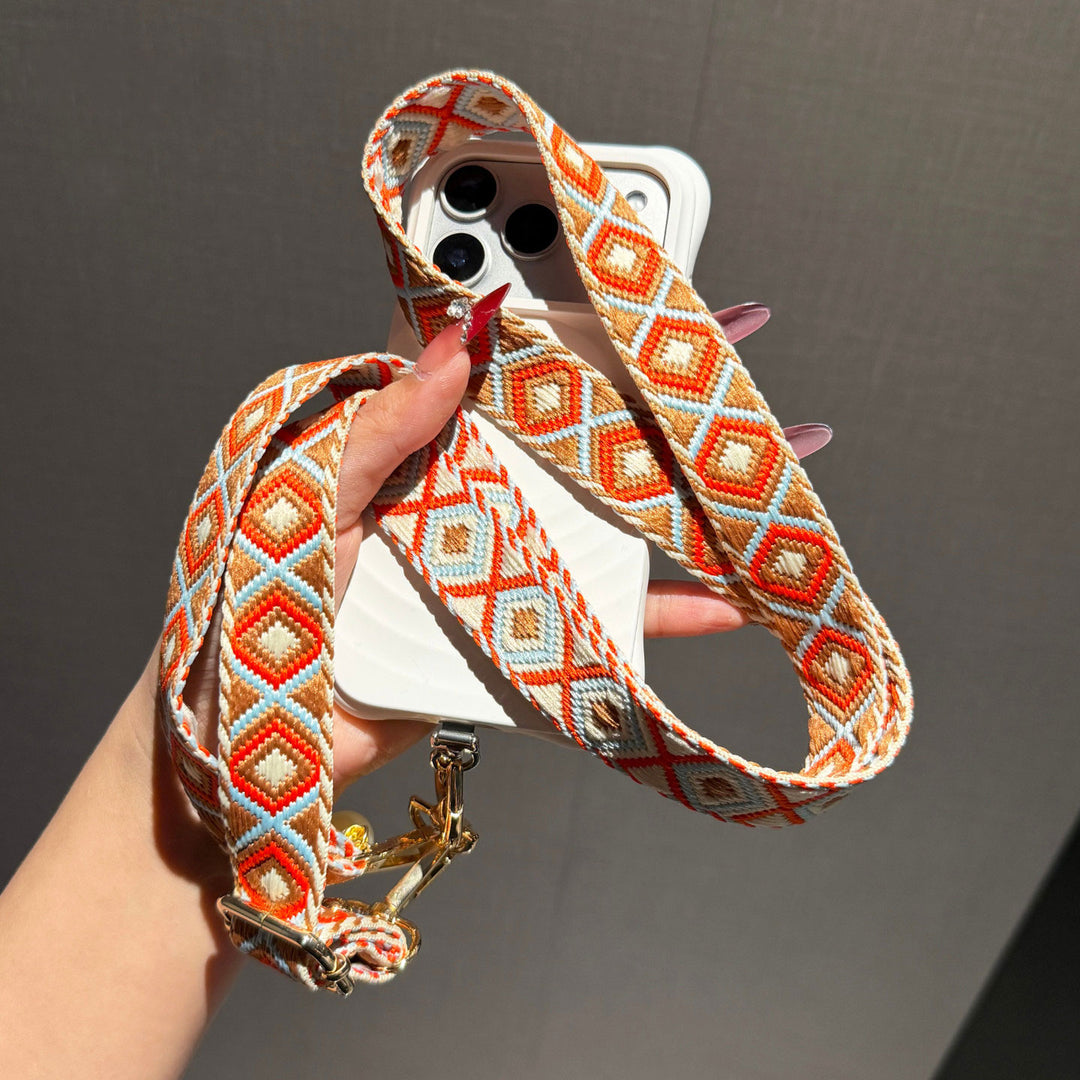 Artisan Patterned Crossbody Phone Lanyard