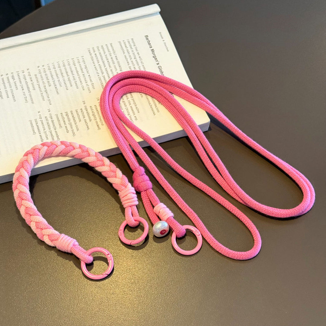 3-in-1 Classic Soft Braided Crossbody Phone Lanyard