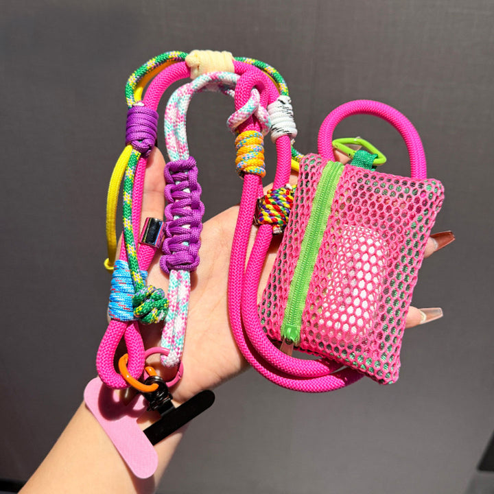 3-in-1 Y2K Braided Crossbody Phone Lanyard