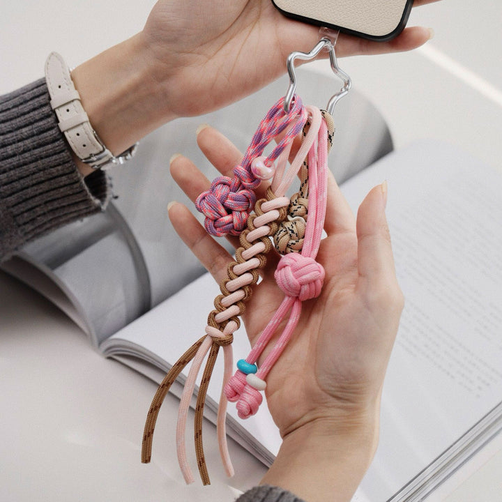 Handmade Multi-Knot Braided Bag Charm