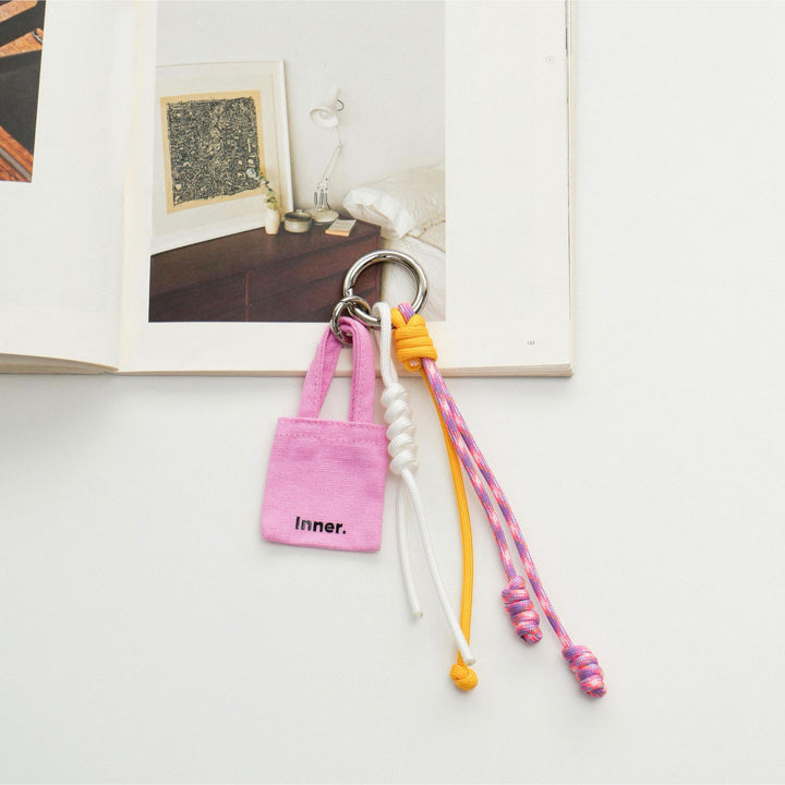 Handmade Multi-Charm Bag Charm Keyring