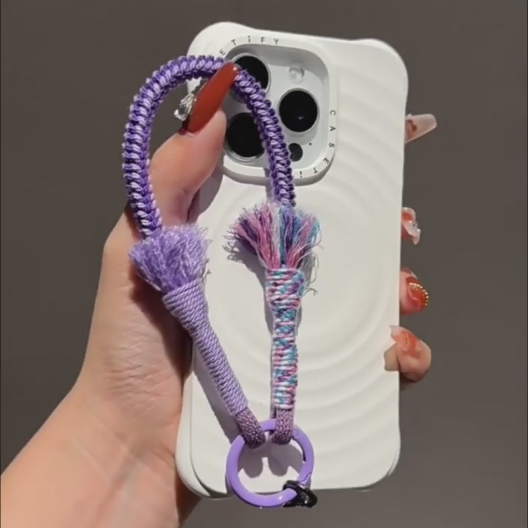 Colorful Woven Phone Wrist Strap